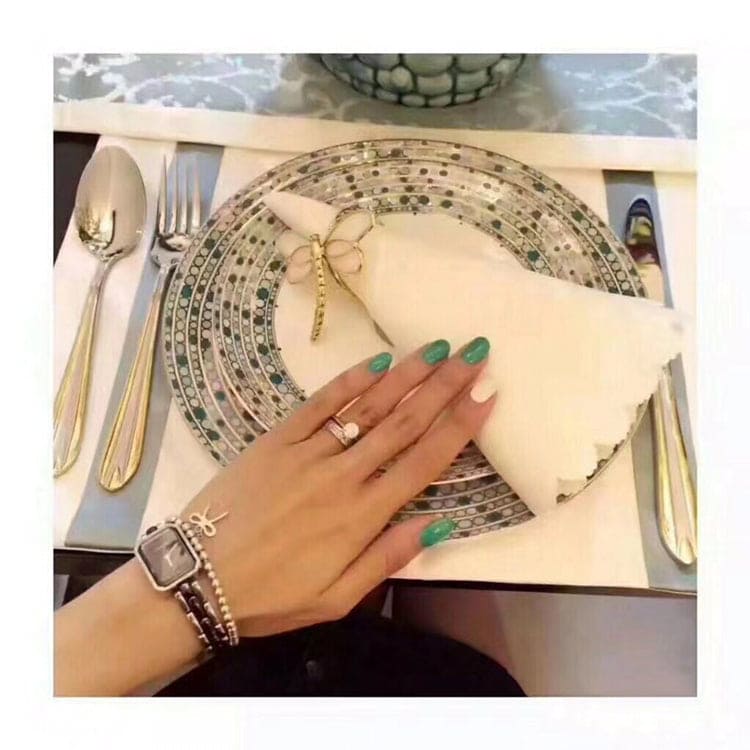 Pnstime T Bow Charm Bead Bracelet - Image 2