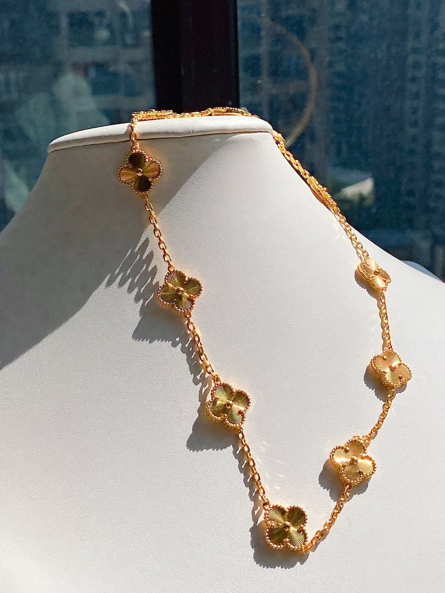 Pnstime Vintage Alhambra 10 Motifs Necklace - Image 11