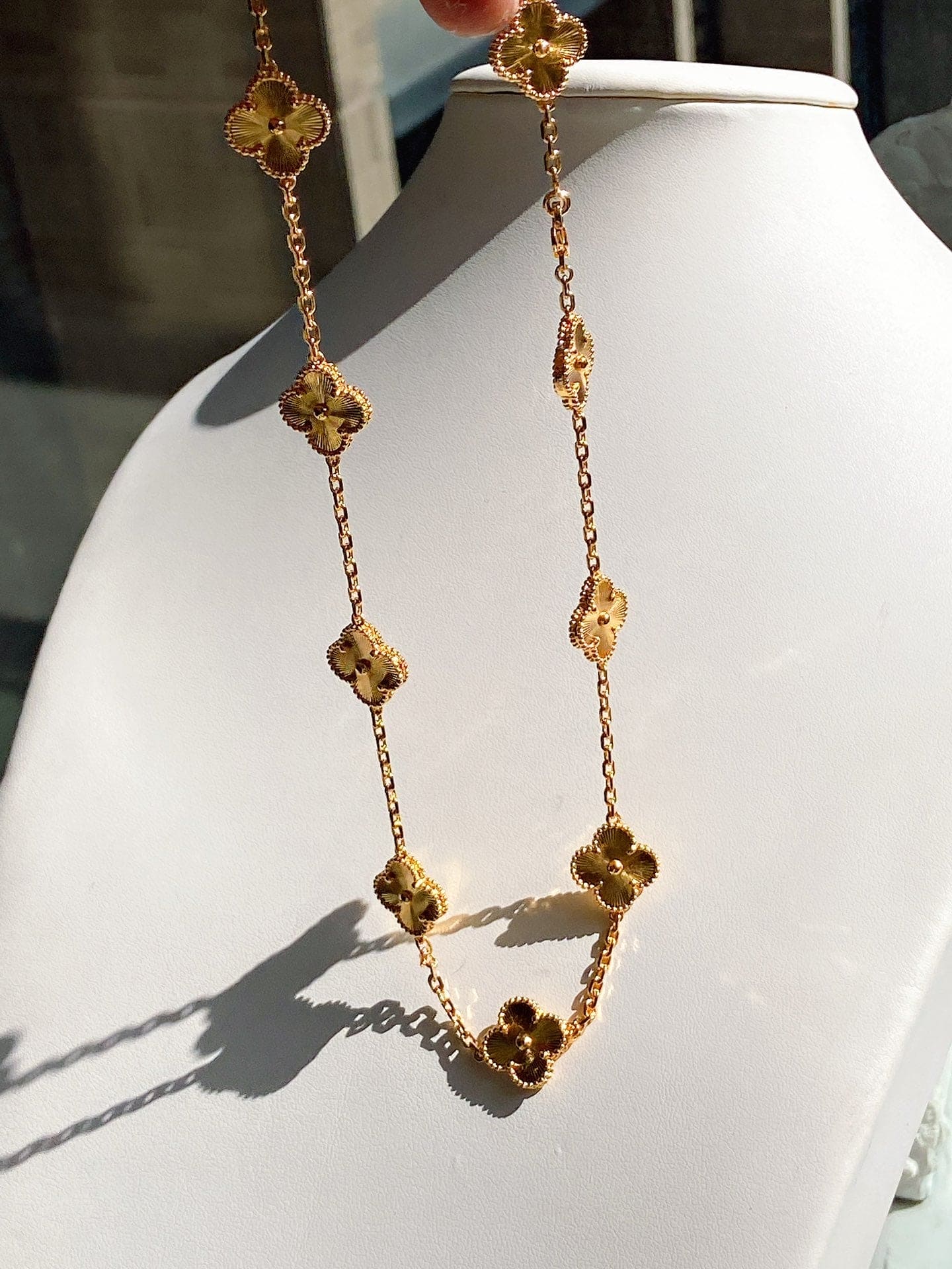 Pnstime Vintage Alhambra 10 Motifs Necklace - Image 6