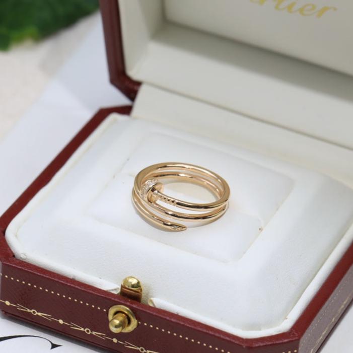 Pnstime Juste Un Clou Diamond Ring Luxury Women - Image 10