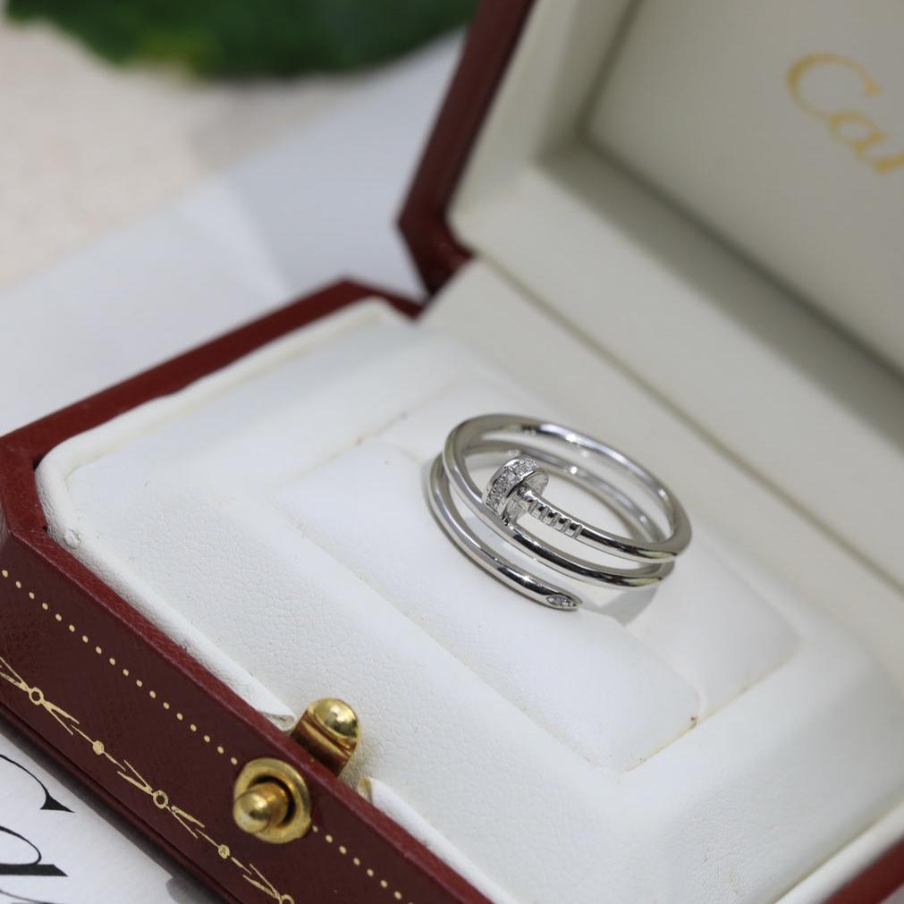 Pnstime Juste Un Clou Diamond Ring Luxury Women - Image 11