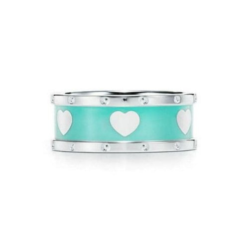Pnstime T Love Heart Ring