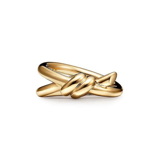 Pnstime Knot Double Row Ring