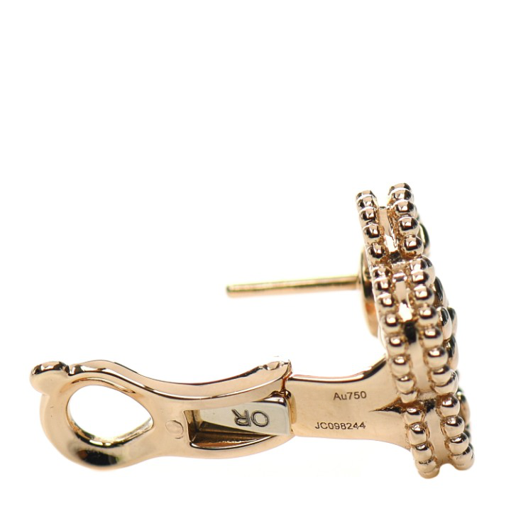 Pnstime Lucky Spring White Blossom Rose Gold Earrings - Image 5