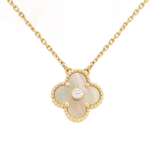 Pnstime Sweet Alhambra Clover Necklace