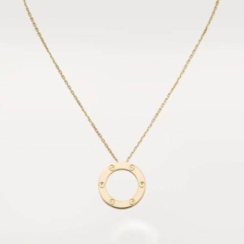 Pnstime Love Necklace 16mm Couple Jewelry