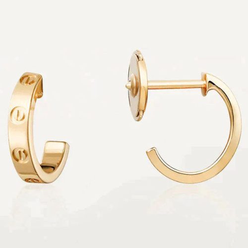 Pnstime Love Earrings 2.65mm Minimalist Jewelry