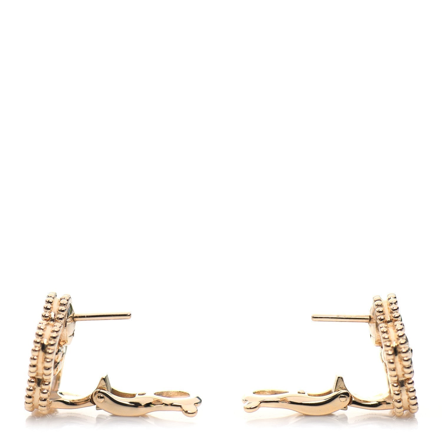 Pnstime Lucky Spring White Blossom Rose Gold Earrings - Image 4