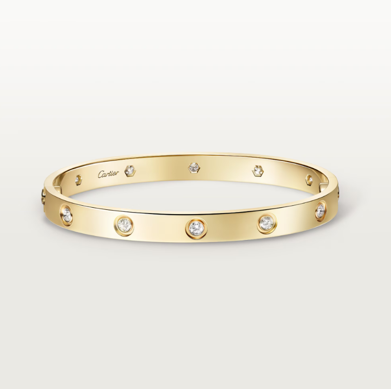 Pnstime 10 Diamonds Love Bracelet