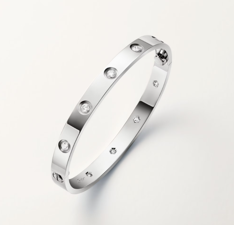 Pnstime 10 Diamonds Love Bracelet - Image 9