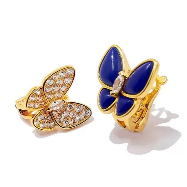 Pnstime Two Butterfly Earrings Gift Jewelry