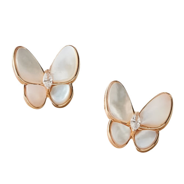 Pnstime Two Butterfly Earrings Jewelry Gift