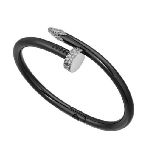 Pnstime Juste Un Clou Black Diamonds Bracelet Luxury Unisex