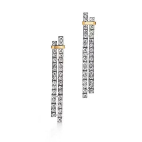 Pnstime T Edge Drop Earrings