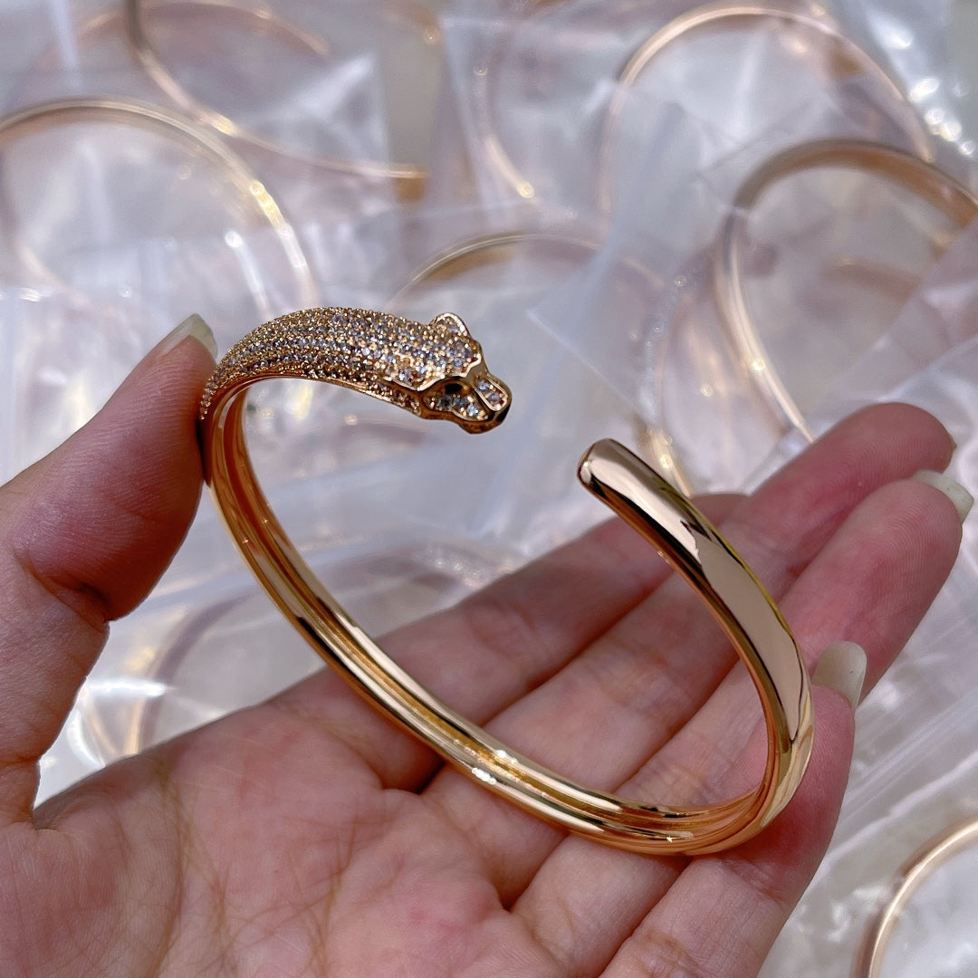Pnstime Panthère De Diamonds Bracelet Elegant - Image 5