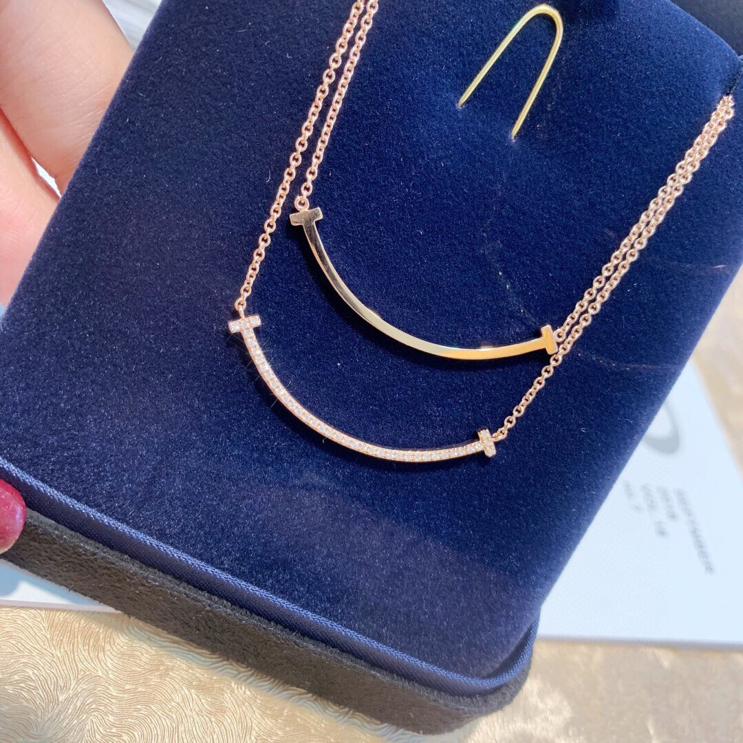 Pnstime T Medium Diamond Pendant Necklace - Image 7