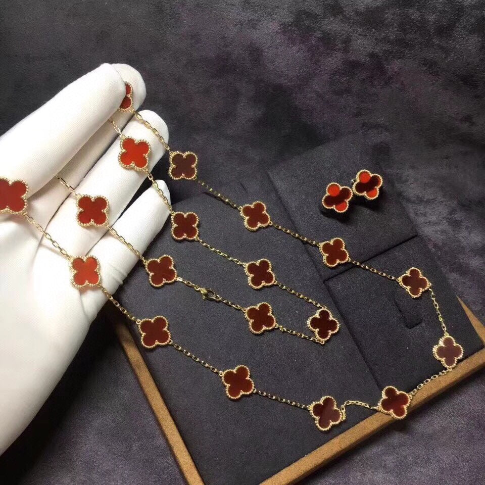 Pnstime Vintage Alhambra 20 Motifs Long Necklace - Image 5