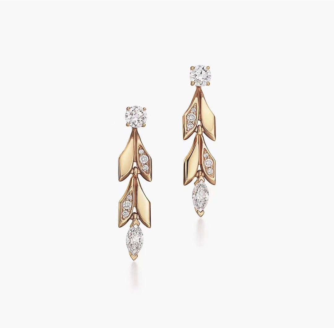 Pnstime T Victoria Vine Convertible Drop Earrings
