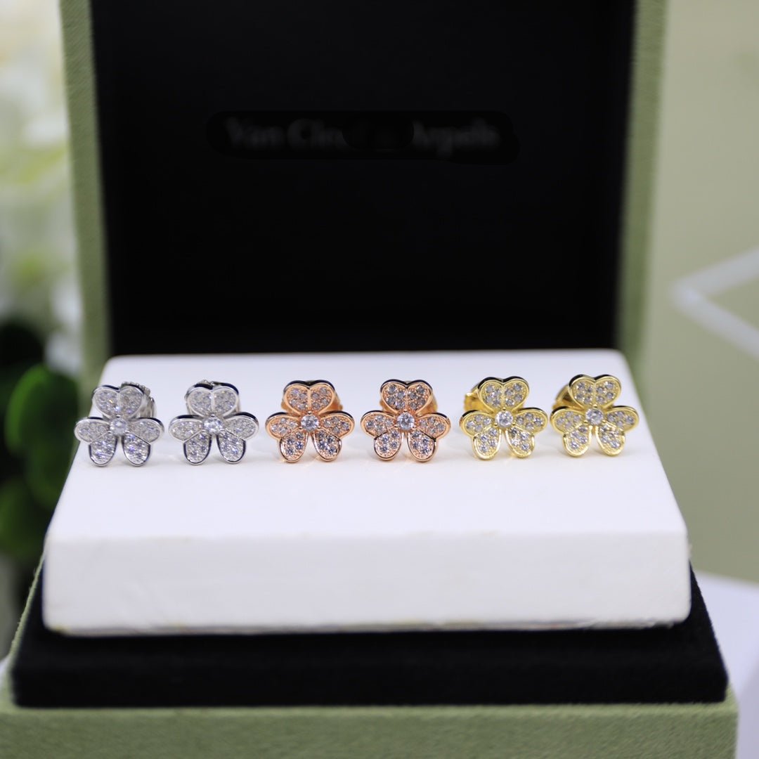 Pnstime Yellow Gold Frivole Small Earrings Gift Jewelry - Image 8