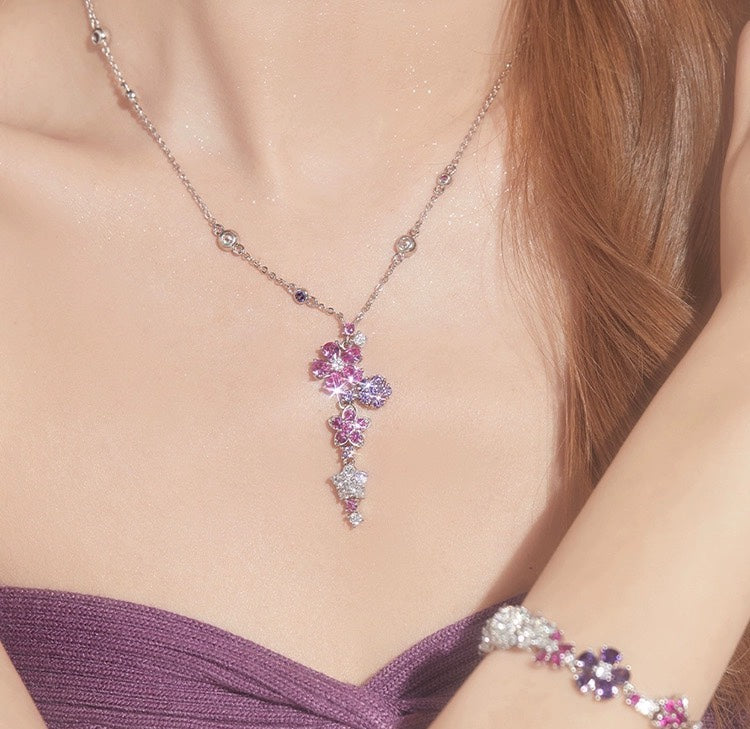 Pnstime Folie Des Prés Pendant Necklace Elegant Women - Image 7