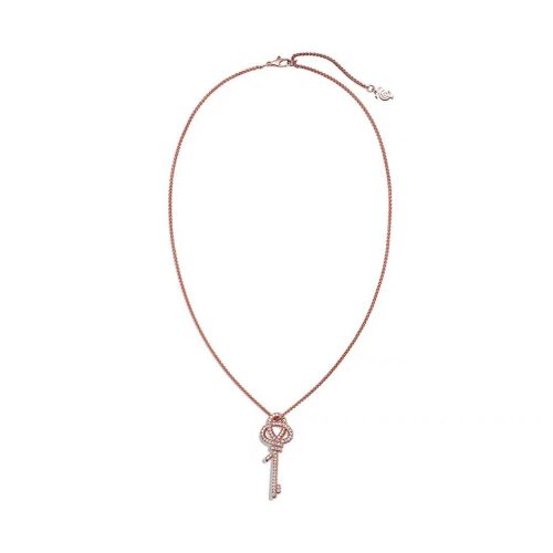 Pnstime T Keys Woven Diamonds Large Necklace