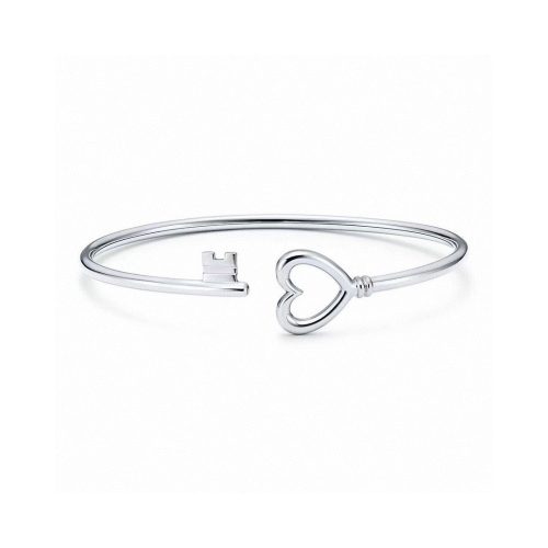 Pnstime T Heart Key Wire Bracelet