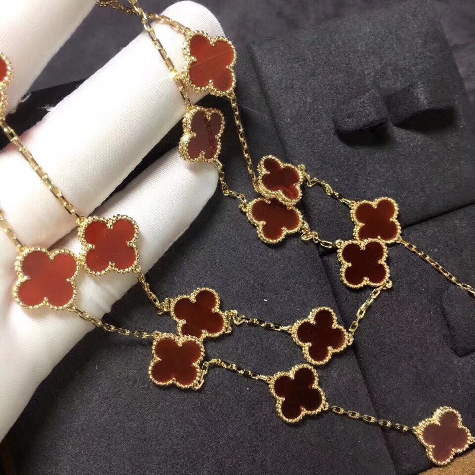 Pnstime Vintage Alhambra 20 Motifs Long Necklace - Image 6