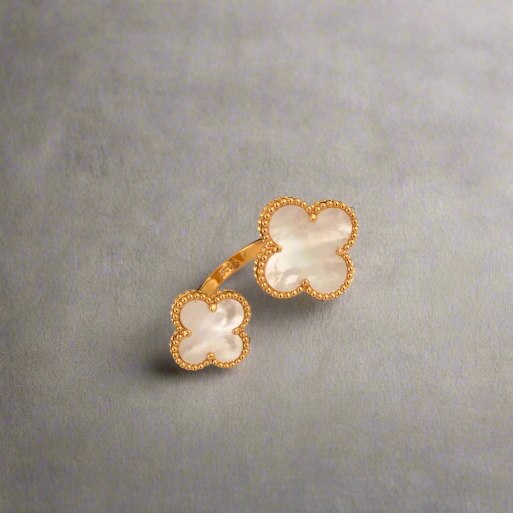 Pnstime Magic Alhambra Mother Of Pearls Clover Ring Classic - Image 6