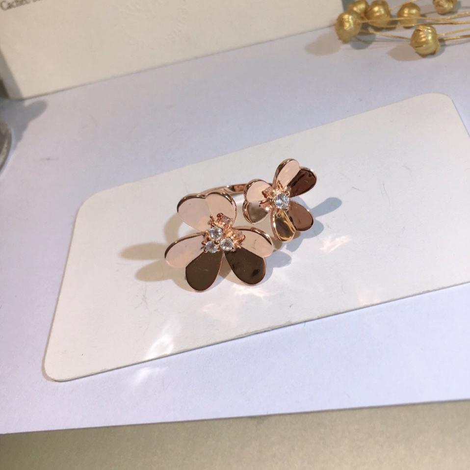 Pnstime Diamond Frivole Between The Finger Ring Elegant Luxury - Image 5