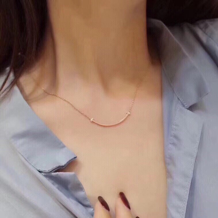 Pnstime T Medium Diamond Pendant Necklace - Image 2