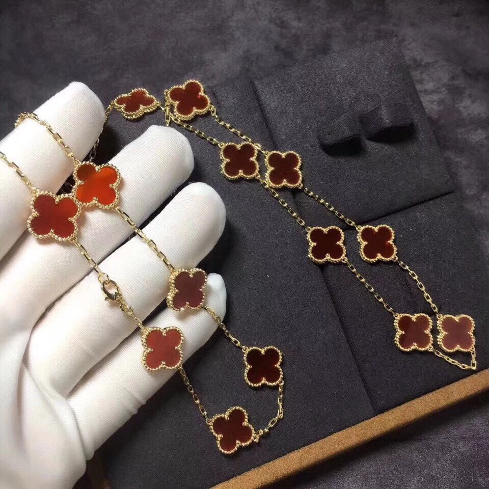 Pnstime Vintage Alhambra 20 Motifs Long Necklace - Image 4