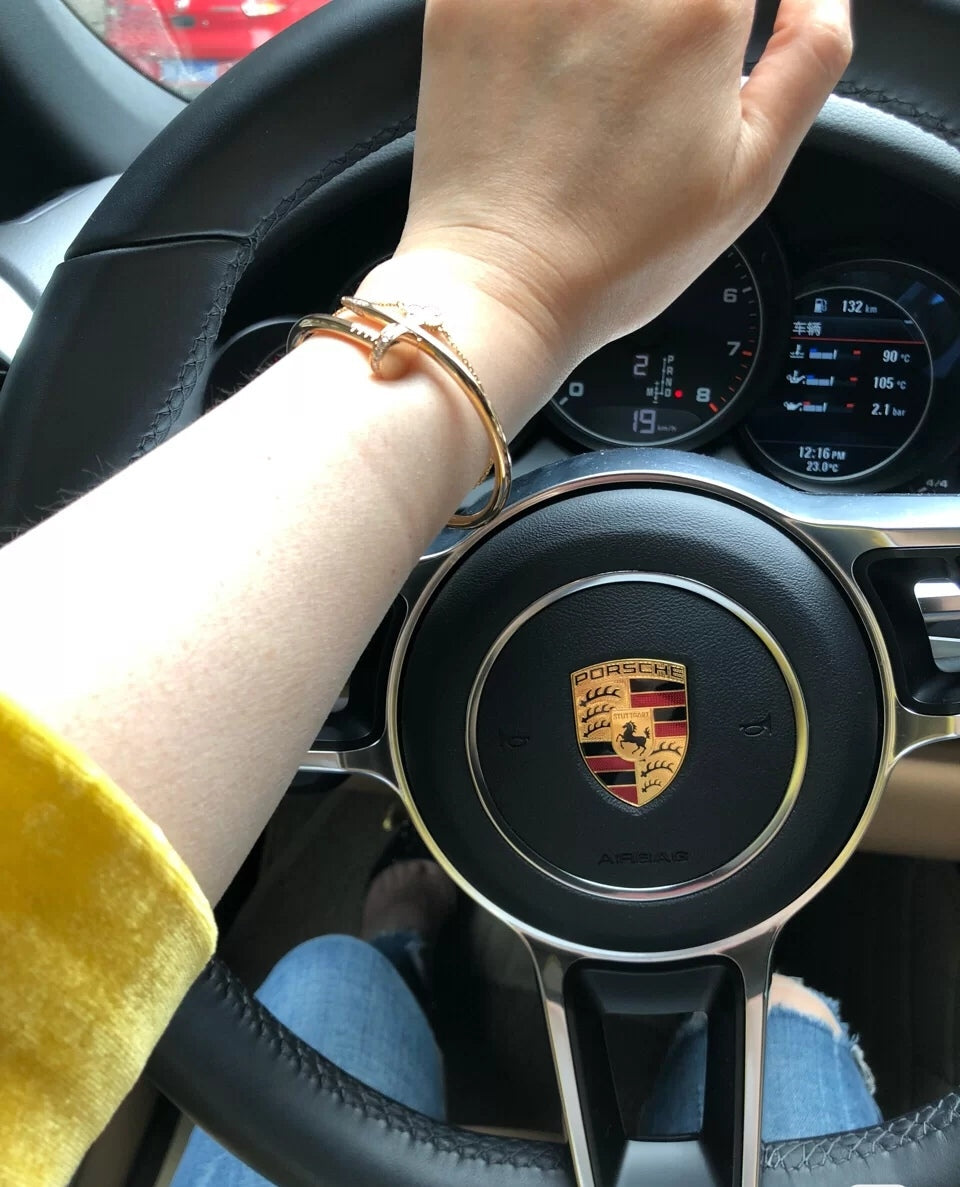 Pnstime Juste Un Clou Diamond 3.5mm Bracelet Elegant Unisex - Image 3