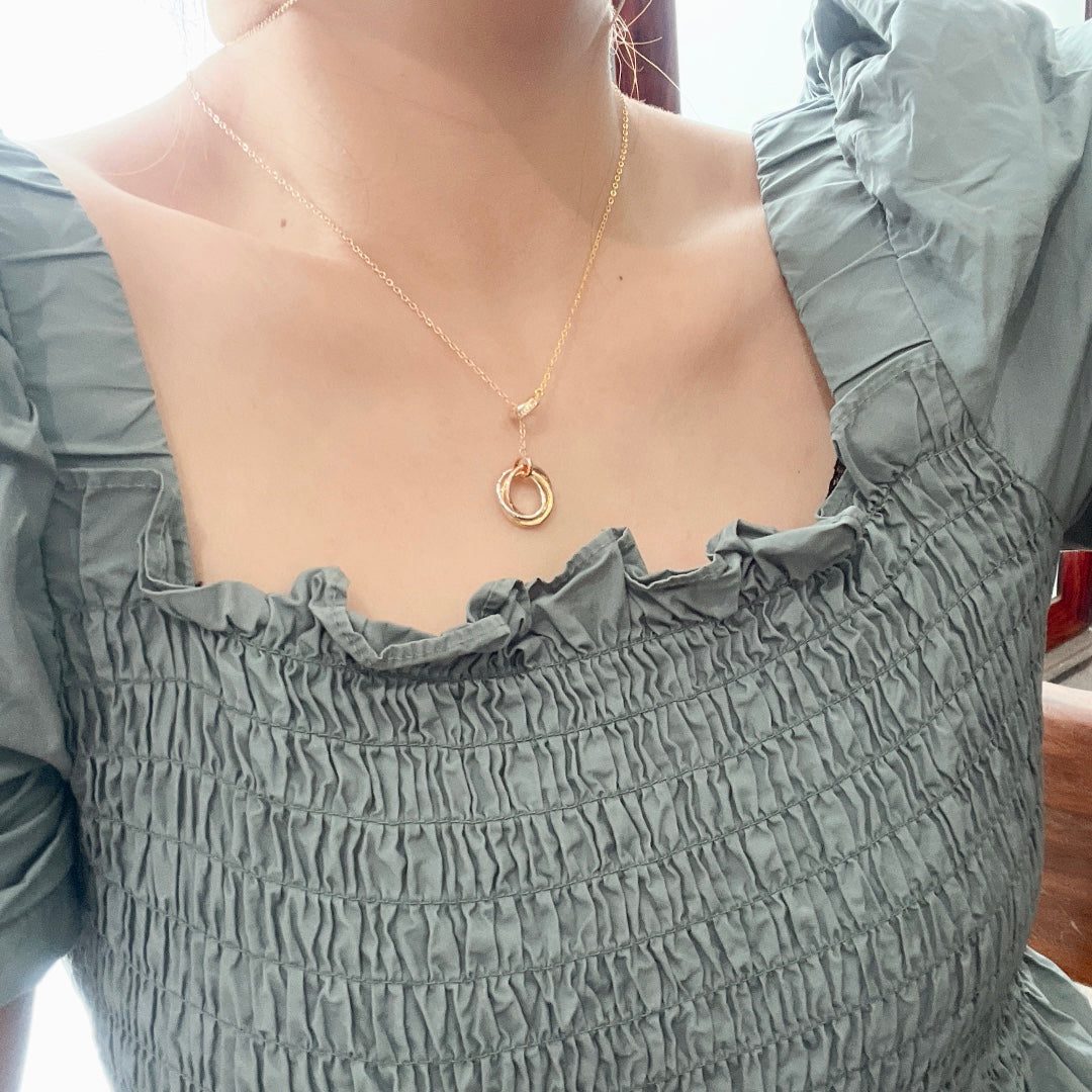 Pnstime Trinity Diamonds Necklace - Image 2