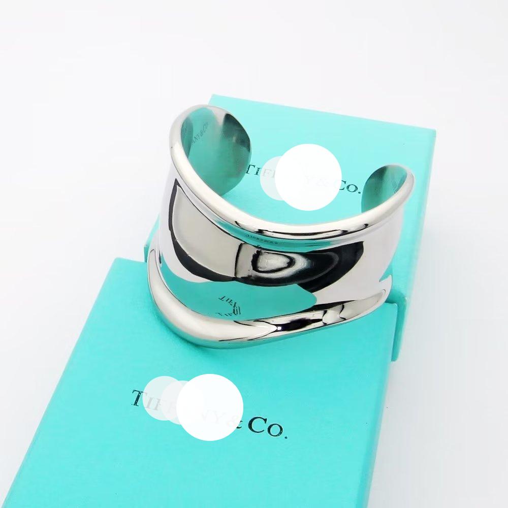 Pnstime Elsa Peretti Small Bone Cuff Bracelet - Image 6