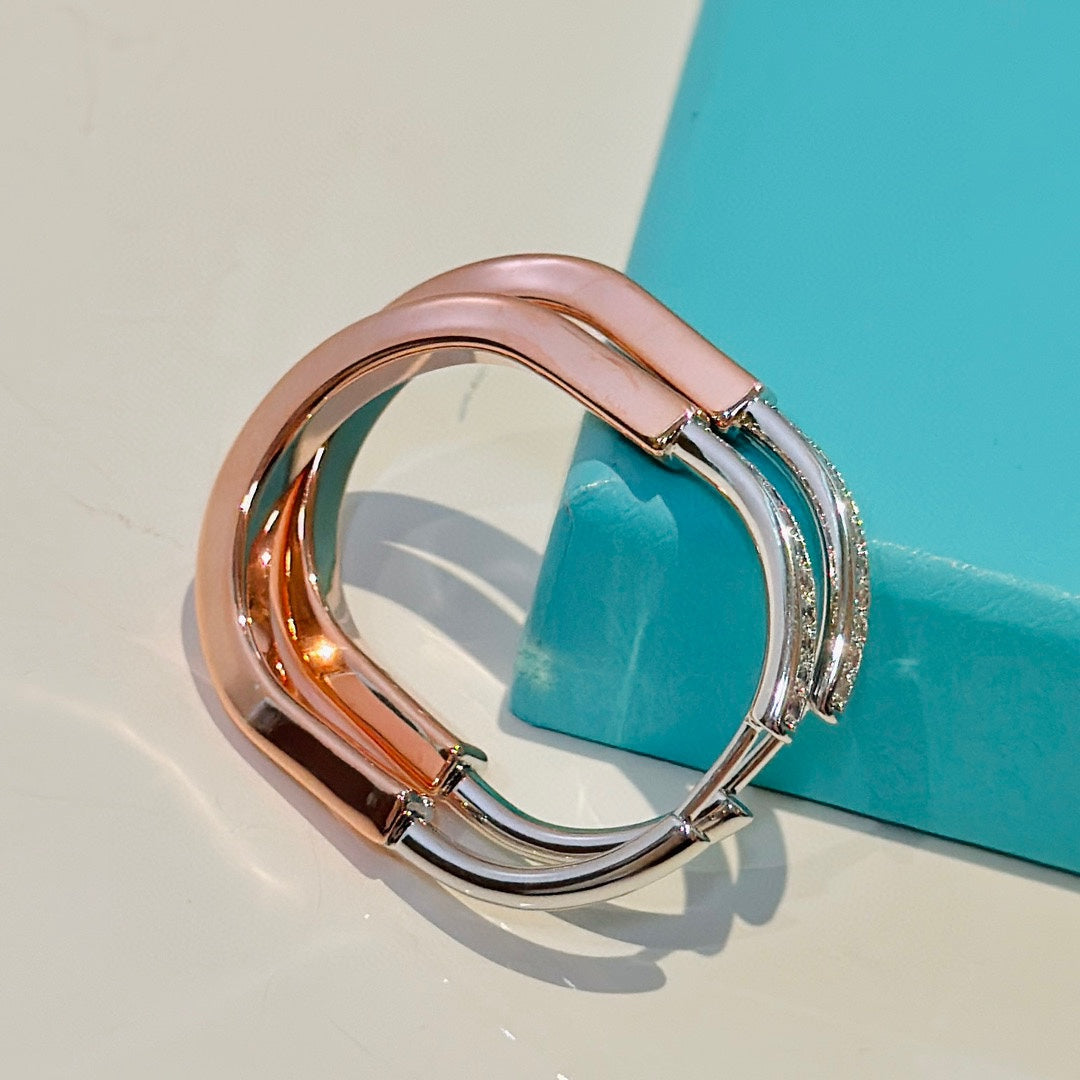 Pnstime T Lock Diamond Earrings - Image 10