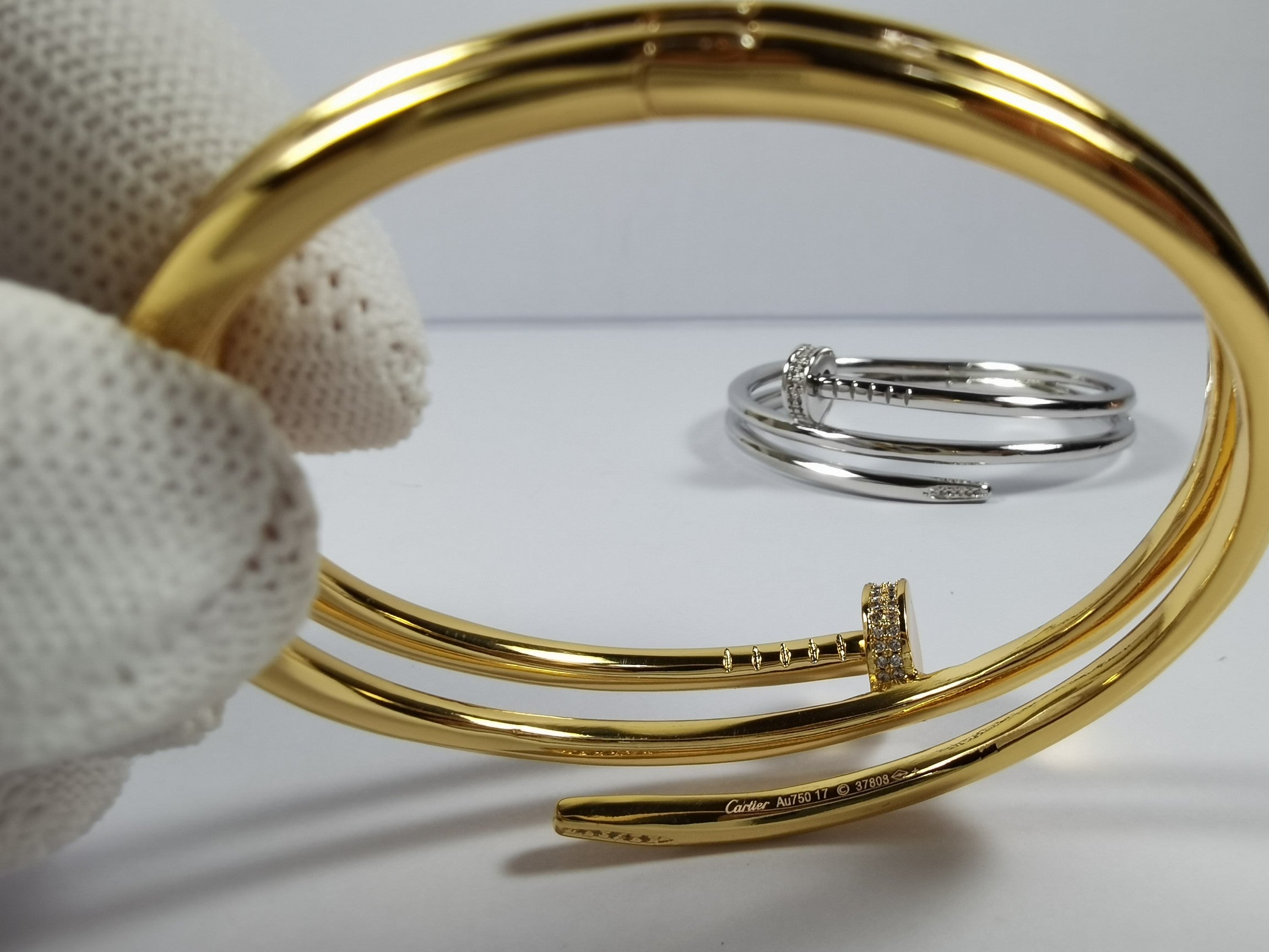 Pnstime Juste Un Clou Diamond Bracelet Luxury Women - Image 4