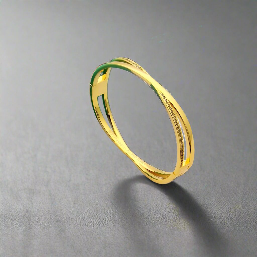 Pnstime T Atlas x Narrow Hinged Bangle Bracelet - Image 4