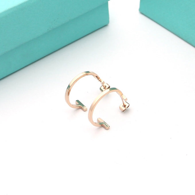 Pnstime T Hoop Earrings - Image 17