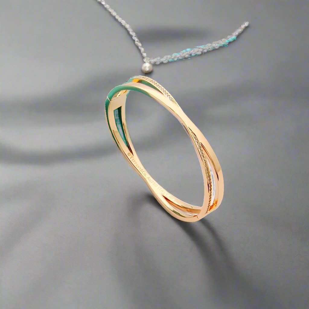 Pnstime T Atlas x Narrow Hinged Bangle Bracelet - Image 3