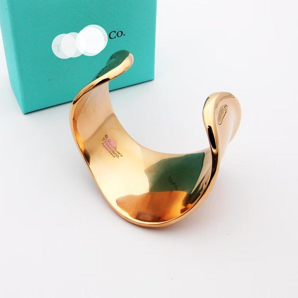 Pnstime Elsa Peretti Small Bone Cuff Bracelet - Image 7