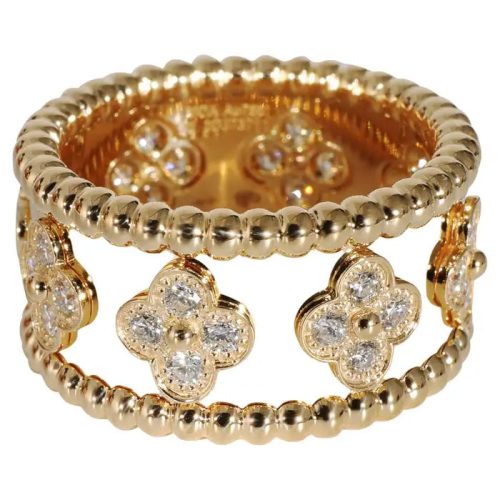 Pnstime Perlée Clovers Small Ring Men Women