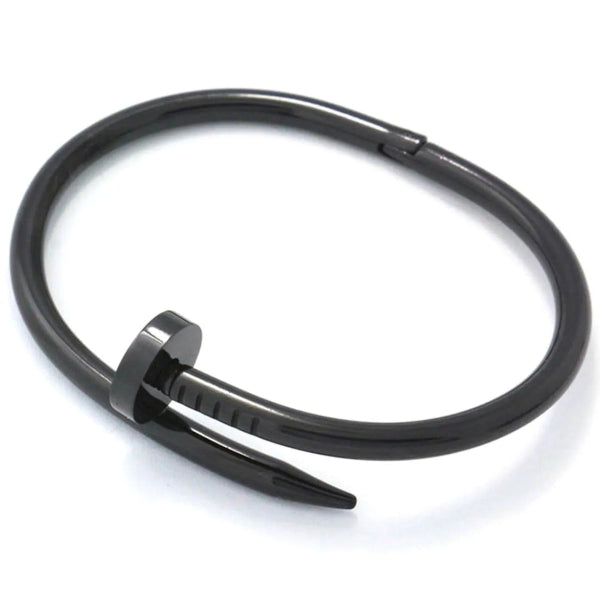 Pnstime Juste Un Clou Black Bracelet Unisex Fashion