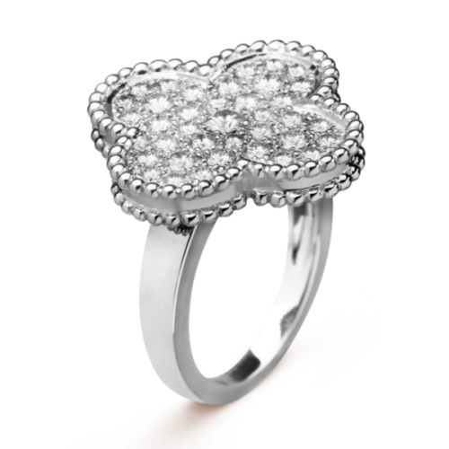 Pnstime Diamond Magic Alhambra Elegant Ring