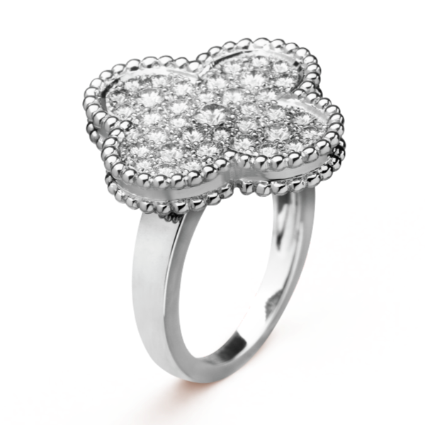 Pnstime Diamond Magic Alhambra Elegant Ring