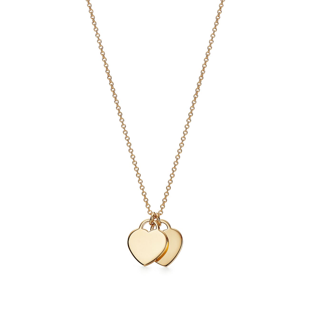 Return To T Mini Double Heart Necklace - Image 4