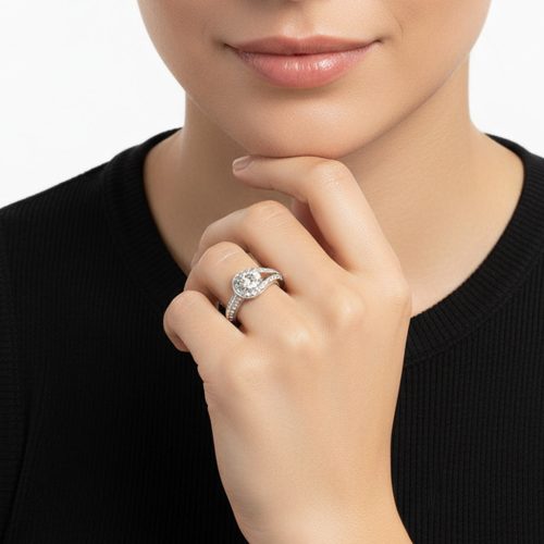 Couture Pavé Solitaire Ring