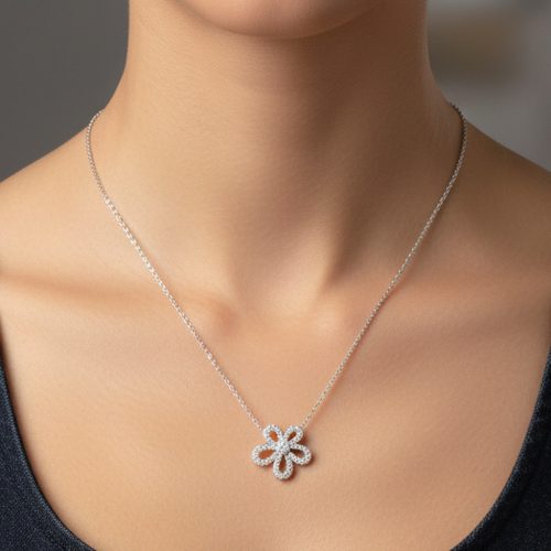 Flowerlace Pendant Necklace