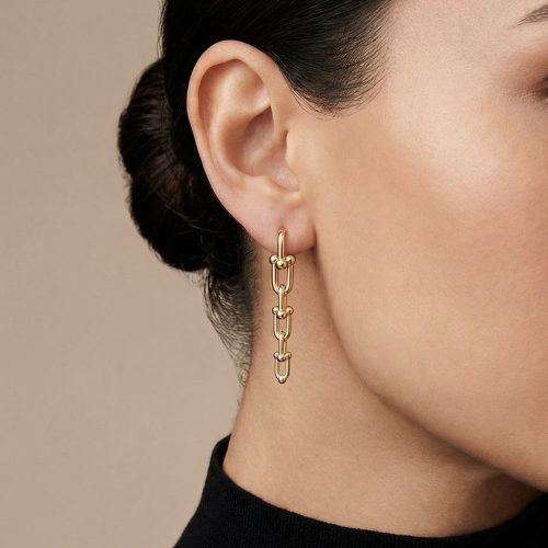 Graduated Link Drop Earrings