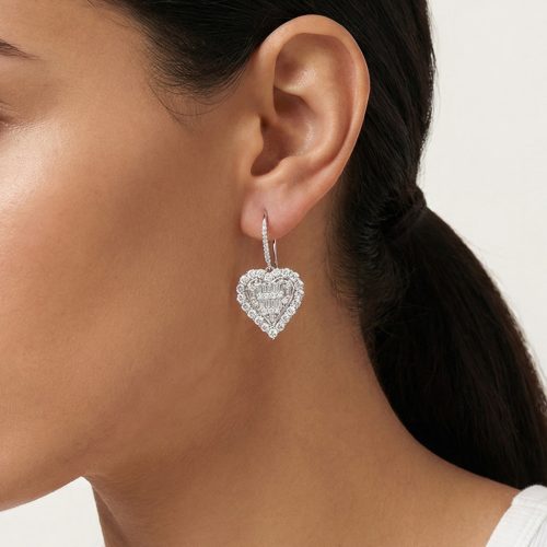 Heart Drop Earrings