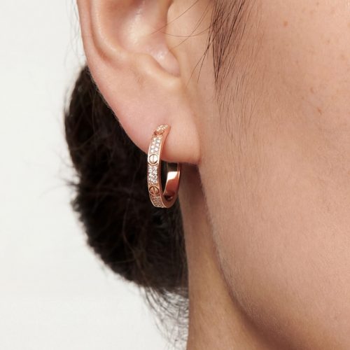 Love Pavé Hoop Earrings